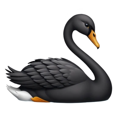 cisne negro🦢como este pero negro  sticker