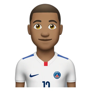 Kylian Mbappé qui soulève sticker