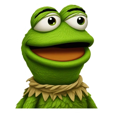 Pepe muppet sticker