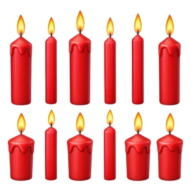 RED CANDLES sticker