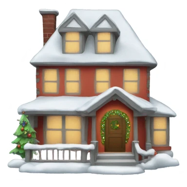 Christmas house sticker