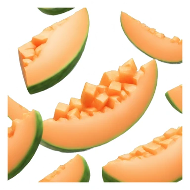 3D muskmelon  sticker