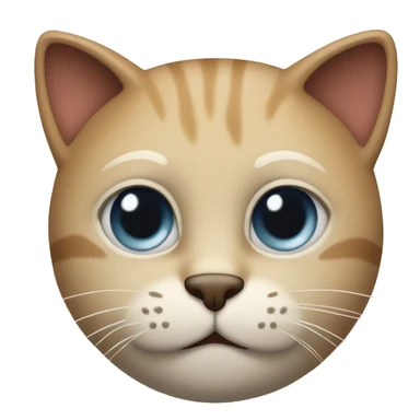 Cat thief face sticker