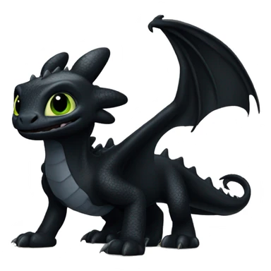 Toothless the Night Fury dragon sticker