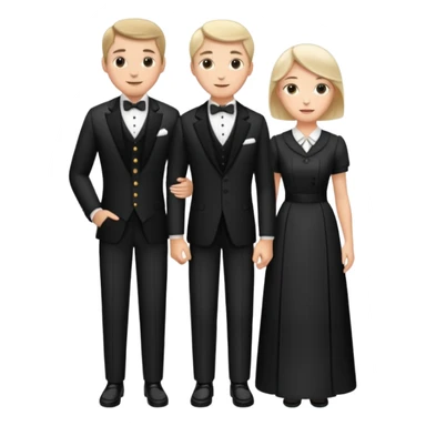 couple butler and housekeeper sticker
