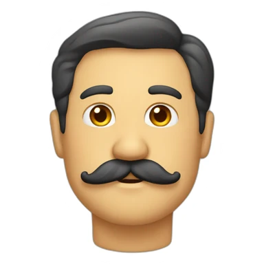 Señor con bigote  sticker