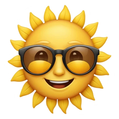 sun wearing sunglasses sticker