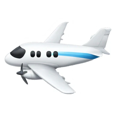 Panda fly airplane  sticker