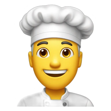 a cheerful funny cook sticker