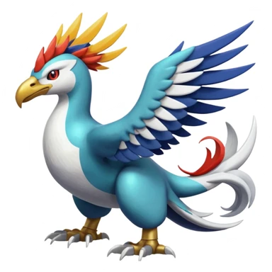 Ho-oh-Silvally-Gabite-Dialga-Latios-Nargacuga-fusion sticker