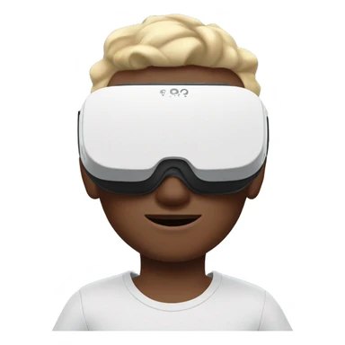 White Oculus quest on lightskin boy sticker