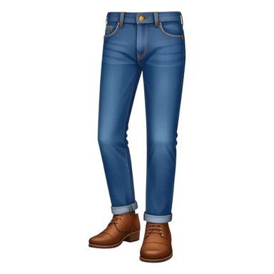 jeans and brown shoes sticker
