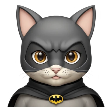 A Batman Cat sticker