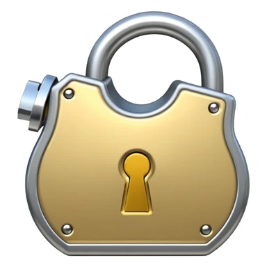 open padlock sticker