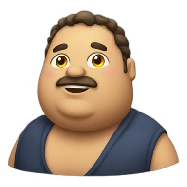 a fat italtian  sticker