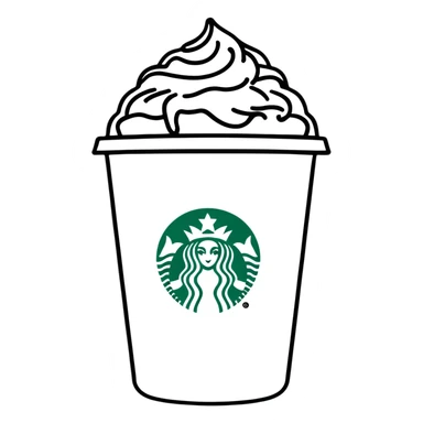 Starbucks cup  sticker