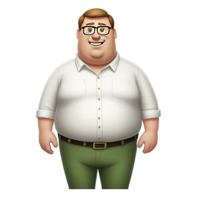 Peter griffin from the show “family guy” sticker