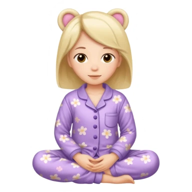 cute and cozy pijama sticker