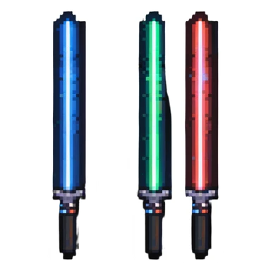 two crossed glowing lightsabers sticker