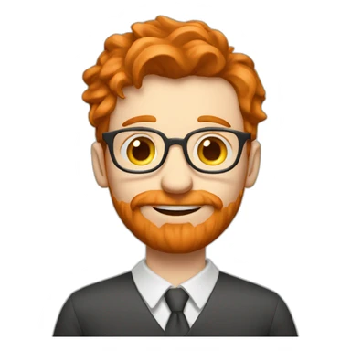 Red haired man maths teacher writing on a board sticker