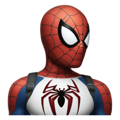 Circular face Spider Man sticker