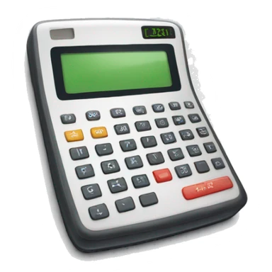 scientific calculator with "i love fame" written on the screen sticker
