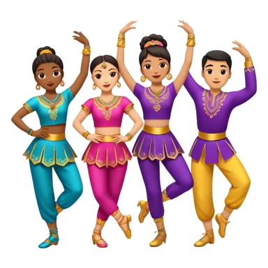 dancer sfrom different backgrounds  sticker