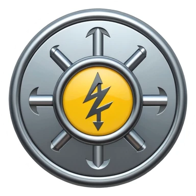 create a logo for company named Noor Electro mechanical Works LLC UAE with electricity symbol in center and mechanical symbols outer sticker