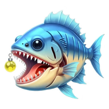 Angler Fish – Large mouth with sharp teeth and light lure sticker
