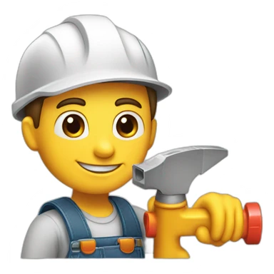 a handyman with a sealant catridge sticker