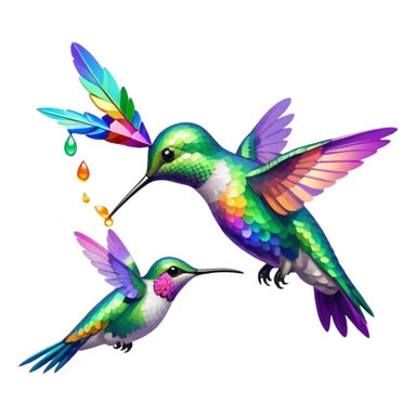 Hummingbird Drinking Nectar sticker