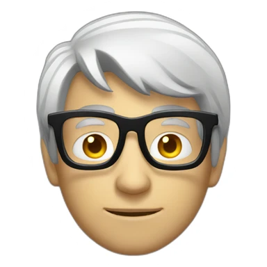 White man Shadow hunter in glasses sticker