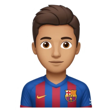 araujo футболист  в футболке барселоны sticker