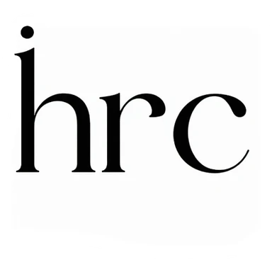 Elegant HRC monogram logo for a luxury fashion brand sticker