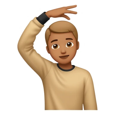 person dabbing sticker