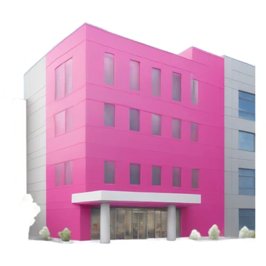 intensive pink building company  sticker