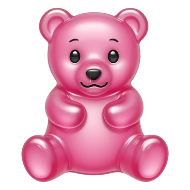 light pink haribo gummy bear sticker