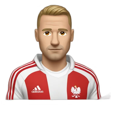 poland hooligan in adidas suit sticker