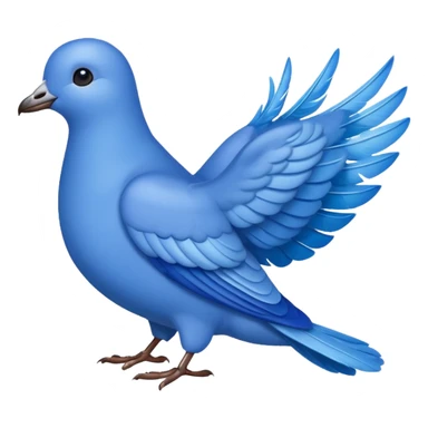 Palomita azul sticker