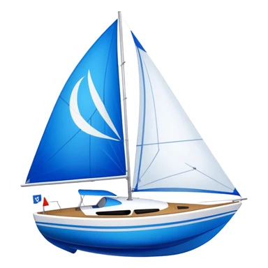 Sailboat - Sunfish (Model Year: 2021) (Iconic colour: Bright sail with blue and white) sticker