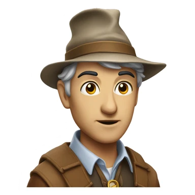 Merlin avec un chapeau sticker