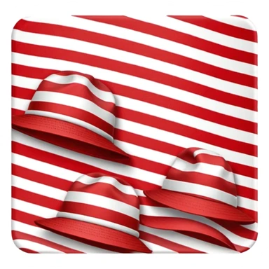 striped hats sticker