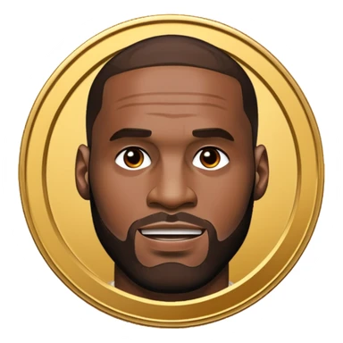 lebron james coin emoji sticker