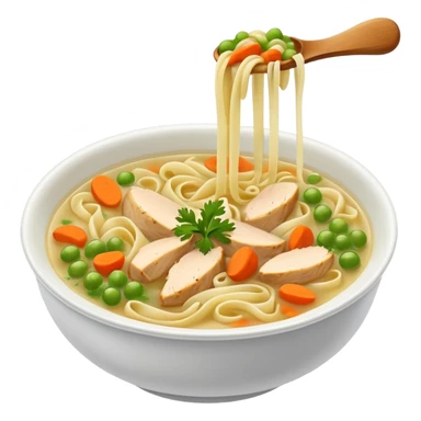 Chicken noodle soup sticker