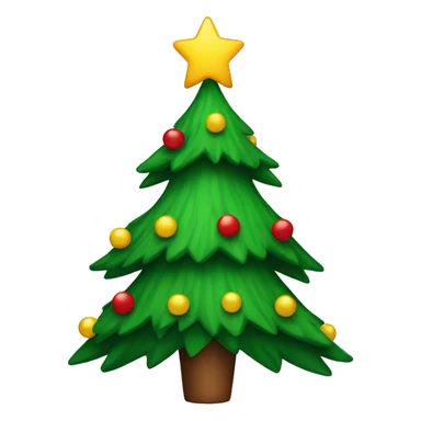 Christmas tree sticker