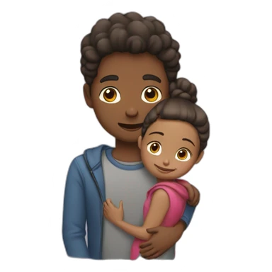 Un garçon et une fille qui s’embrasse  sticker