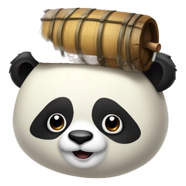 Panda bois bière  sticker