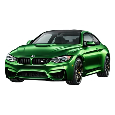 Dark green bmw m4 sticker