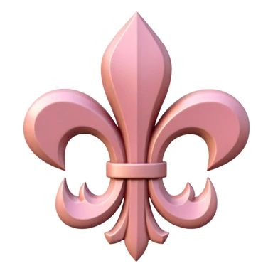 Fleur de lis made of SPAM sculpture  sticker