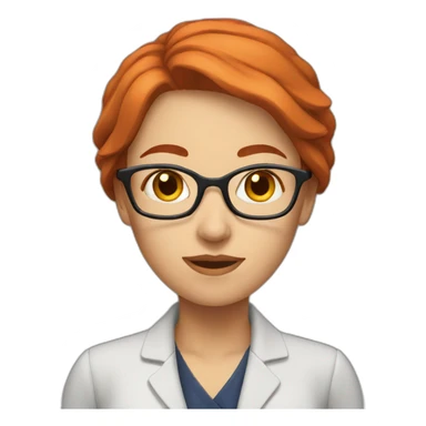 Red-hair-english-teacher-woman sticker